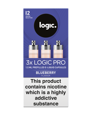 Logic Pro Blueberry Capsules Refills 3 Pack LIQUIDS